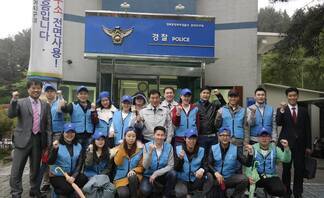 포항북부소-유학생 홍익치안 봉사대 방범순찰 